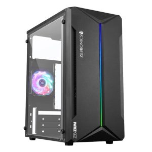 Zebronics ZEB-ZIUM Mini Tower Gaming Cabinet - Black-1