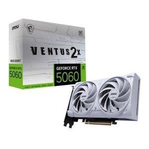 MSI NVIDIA GeForce RTX 5060 Ventus 2X OC White 8GB GDDR7 Graphics Card-1