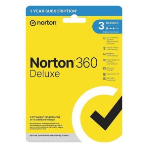 Norton 360 Deluxe Antivirus 3 Devices 1 Year for PC, Mac, Android and iOS - Email Delivery Within 2 Hours-1