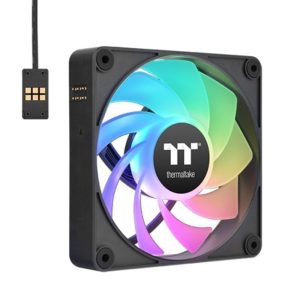 Thermaltake CT120 EX Reverse ARGB Sync 120mm High Speed PC Cabinet Fan - Black 3 Pack-1