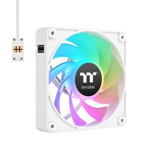 Thermaltake CT120 EX Reverse ARGB Sync 120mm High Speed PC Cabinet Fan - White 3 Pack-1