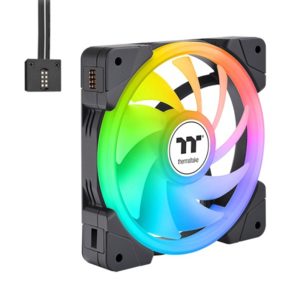 Thermaltake Swafan EX12 ARGB Sync 120mm High Speed PC Cabinet FanFan - Black 3 Pack-1