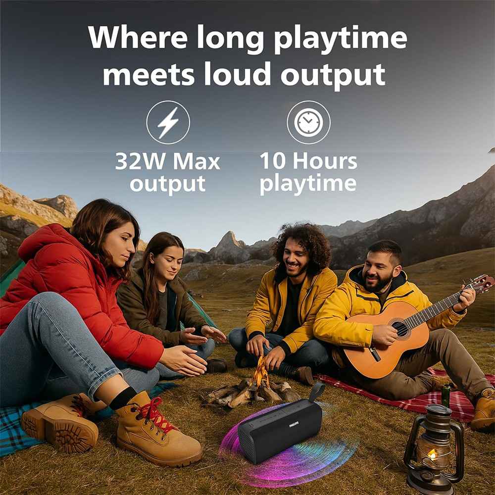 Philips TAS2400 32W Portable Bluetooth Speaker Black 4 krgkart | Krgkart.com Philips TAS2400 32W Portable Bluetooth Speaker - Black - Image 4