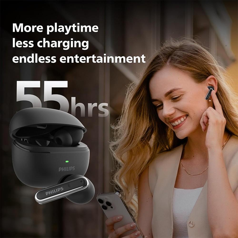 Philips TAT1150 Wireless Earbuds Black 4 krgkart | Krgkart.com Philips TAT1150 Wireless Earbuds - Black - Image 4