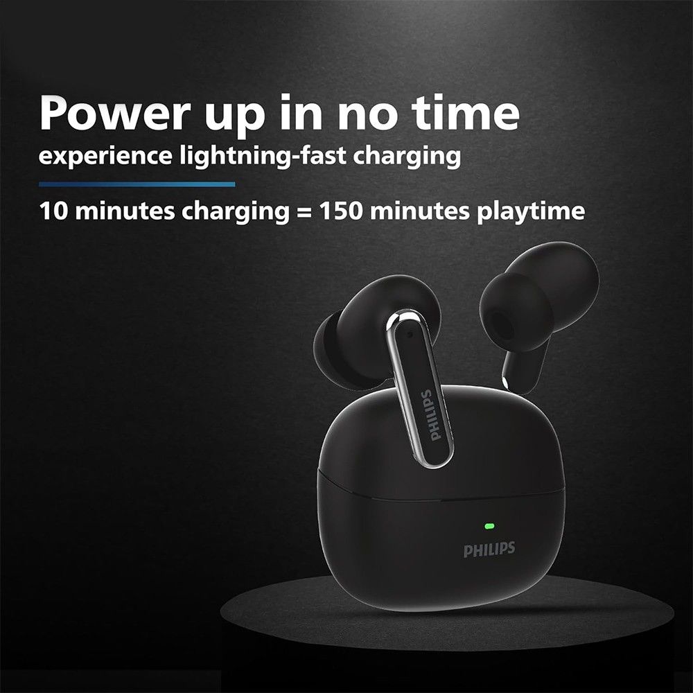 Philips TAT1150 Wireless Earbuds Black 5 krgkart | Krgkart.com Philips TAT1150 Wireless Earbuds - Black - Image 5