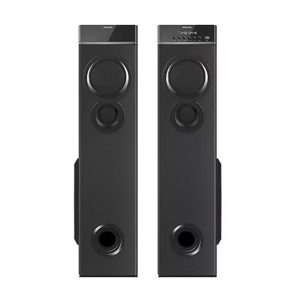 Philips SPA9085 100W Multimedia Tower Speakers with Wireless Mic - Black-1