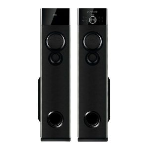 Philips SPA9125 130W Multimedia Tower Speakers with Wireless Mic - Black-1