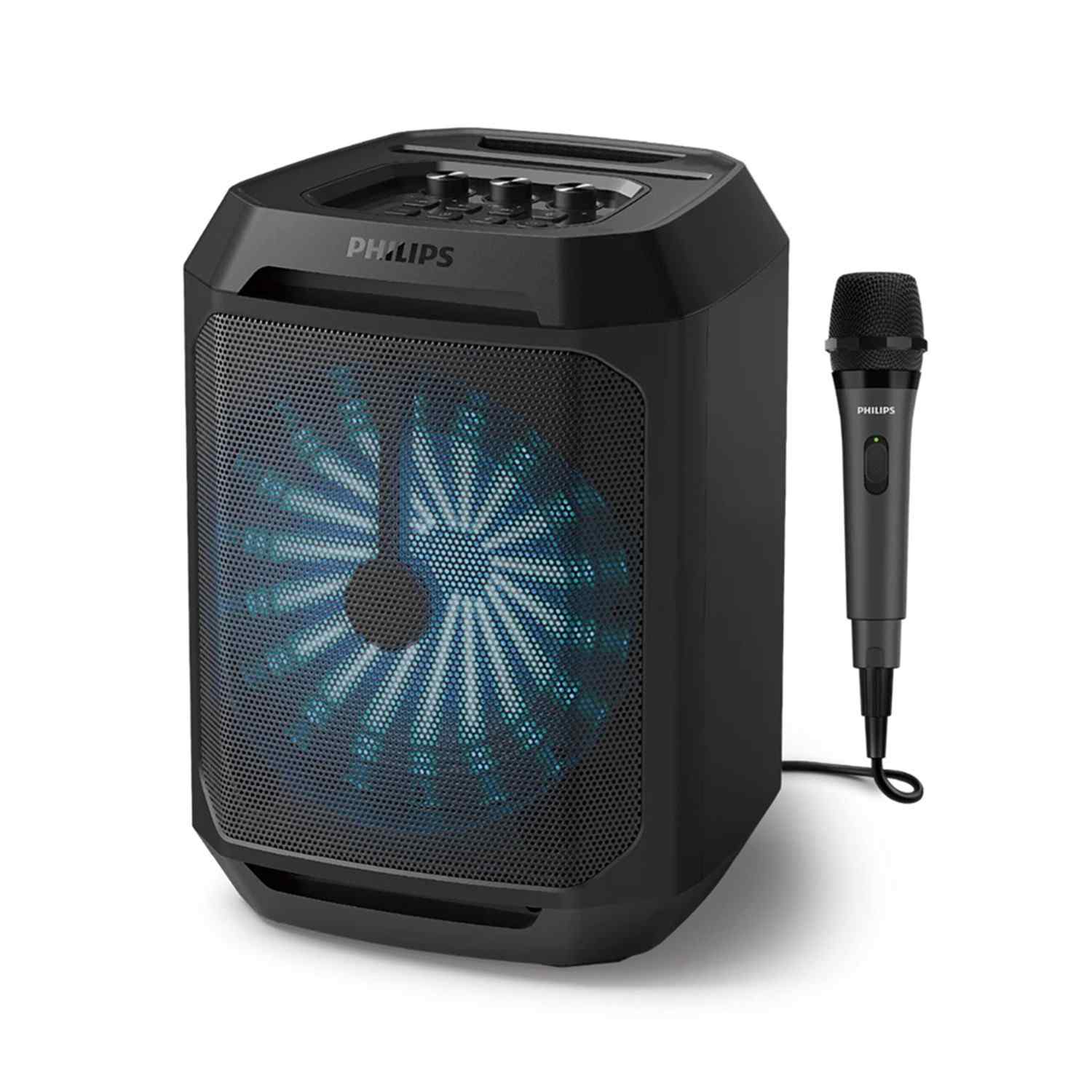 Philips TAX2208 30W Bluetooth Party Speaker with Mic Black 2 | Krgkart.com Philips TAX2208 30W Bluetooth Party Speaker with Mic - Black-2