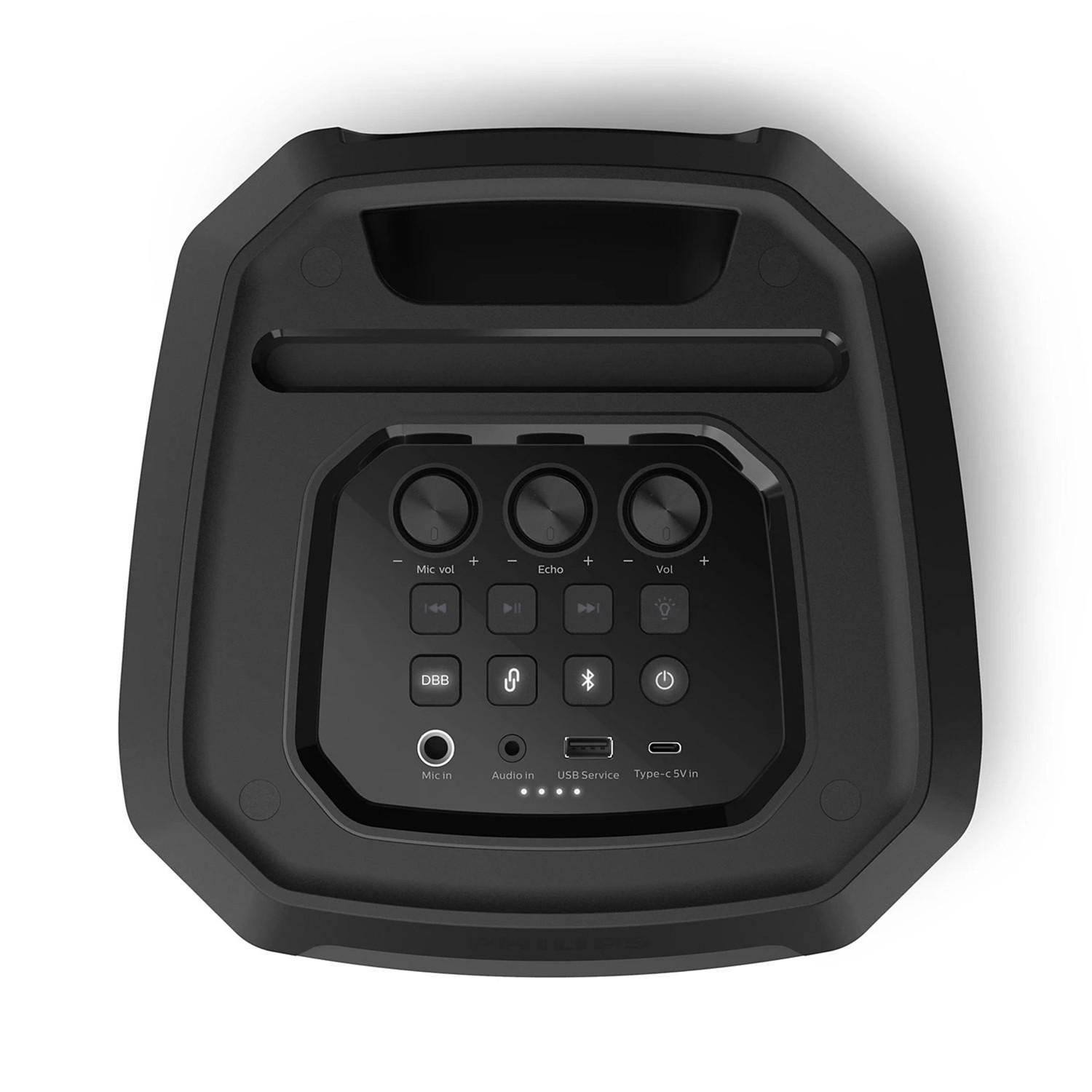 Philips TAX2208 30W Bluetooth Party Speaker with Mic Black 6 | Krgkart.com Philips TAX2208 30W Bluetooth Party Speaker with Mic - Black-6