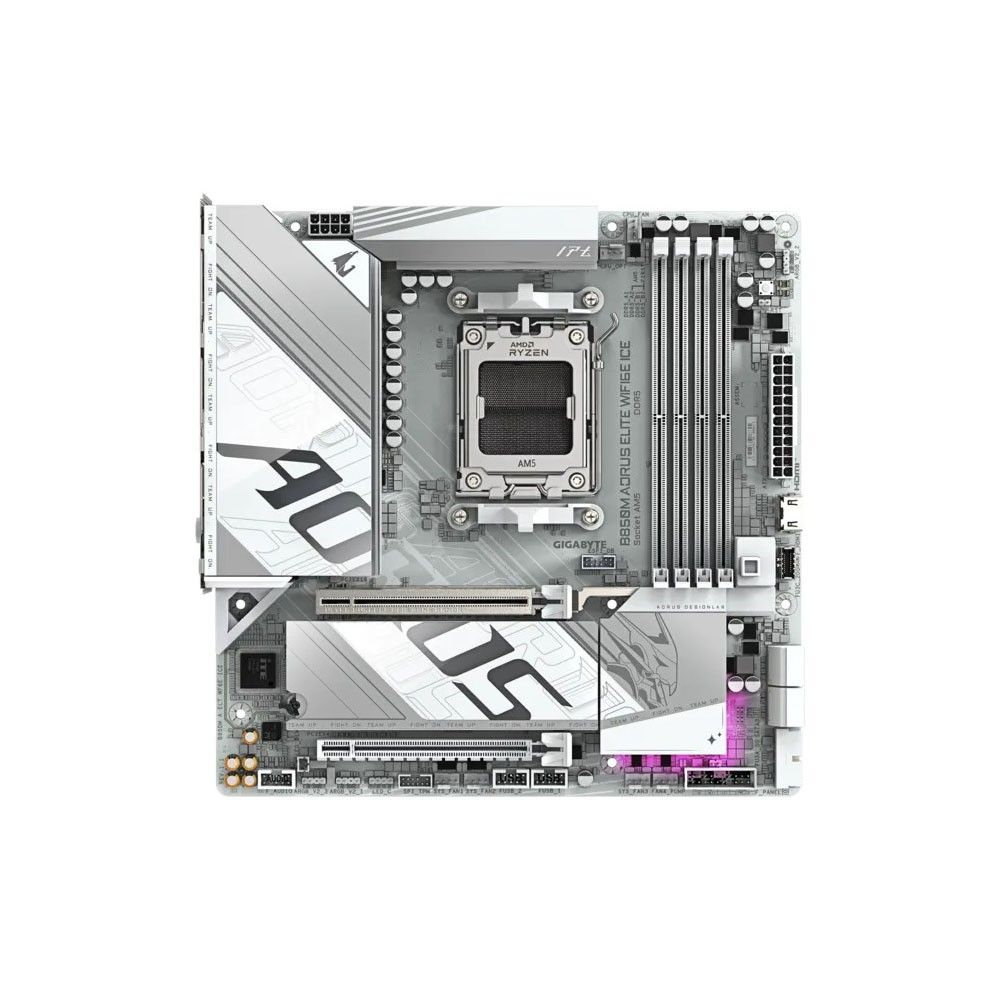 Gigabyte B850M Aorus Elite WiFi 6E Ice Micro ATX DDR5 Motherboard 2 | Krgkart.com Gigabyte B850M Aorus Elite WiFi 6E Ice Micro ATX DDR5 Motherboard-2