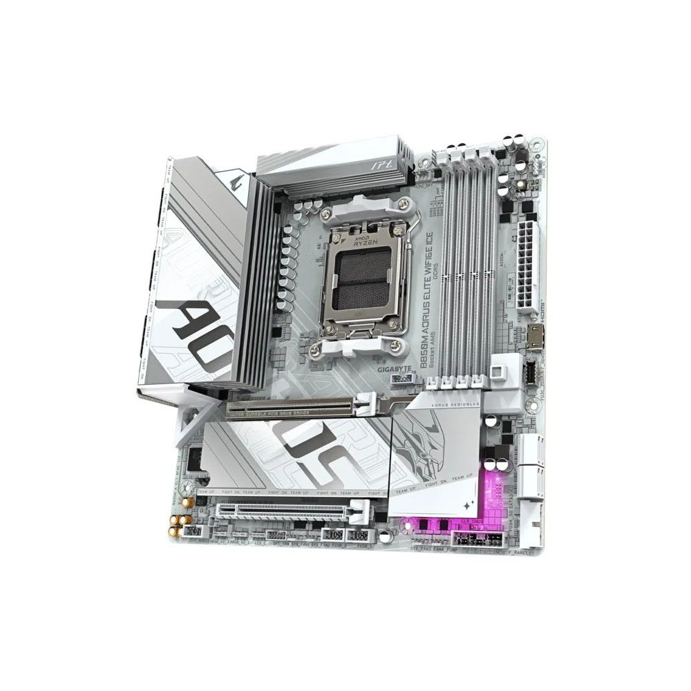 Gigabyte B850M Aorus Elite WiFi 6E Ice Micro ATX DDR5 Motherboard 3 | Krgkart.com Gigabyte B850M Aorus Elite WiFi 6E Ice Micro ATX DDR5 Motherboard-3
