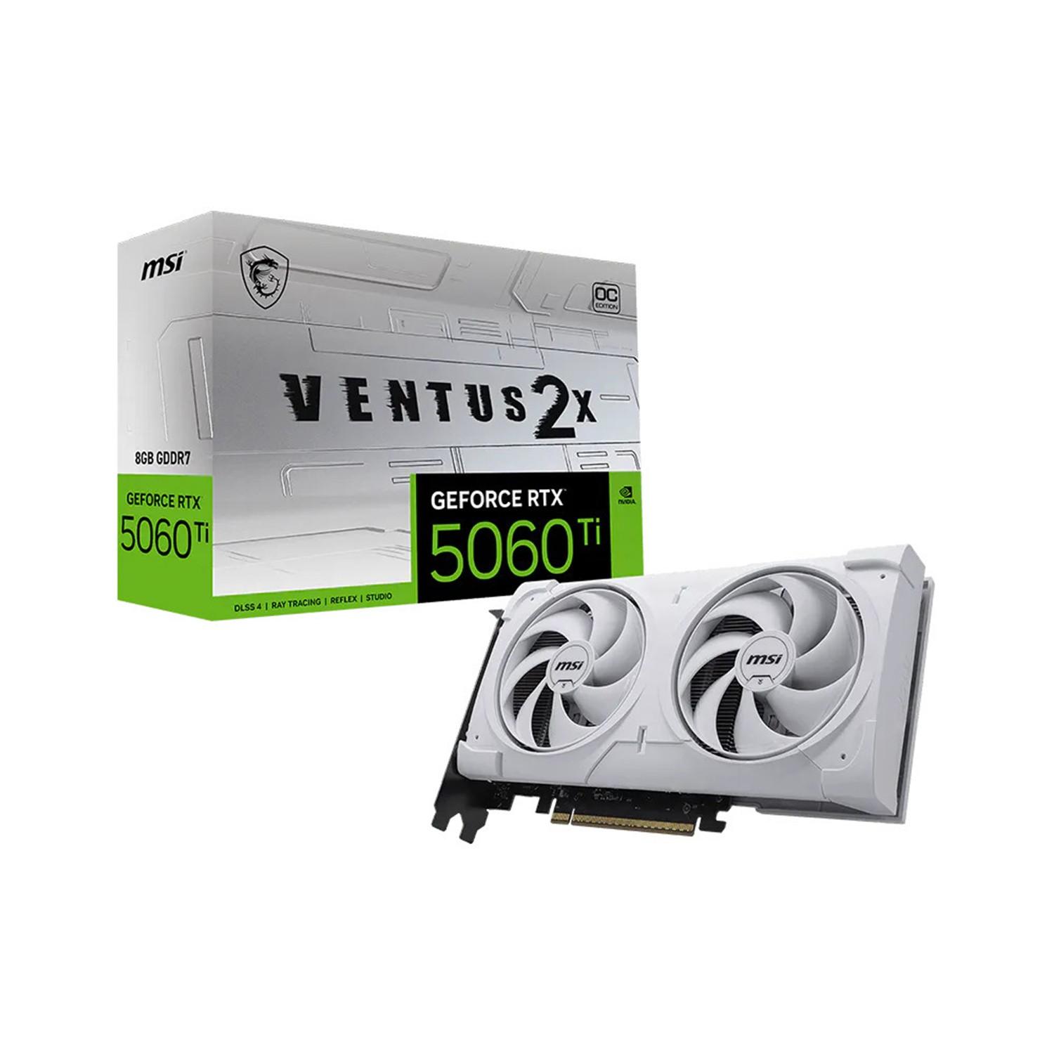 MSI NVIDIA GeForce RTX 5060 Ti 8G Ventus 2X OC White Plus 8GB GDDR7 Graphics Card 1 | Krgkart.com MSI NVIDIA GeForce RTX 5060 Ti 8G Ventus 2X OC White Plus 8GB GDDR7 Graphics Card-1