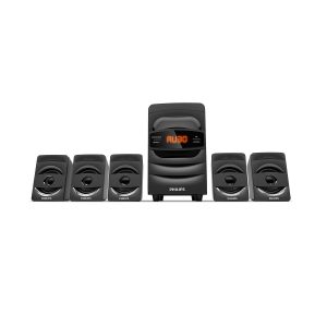 Philips SPA5128B 40W 5.1 Channel Multimedia Speaker - Black-1
