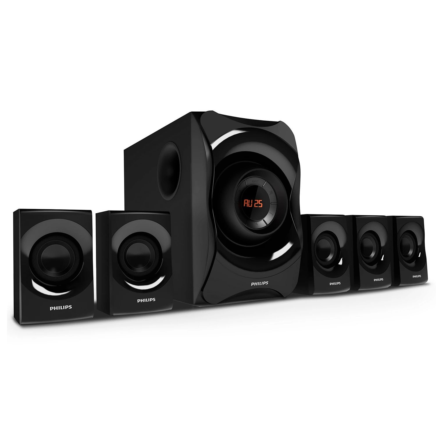 Philips SPA8000B 120W 5.1 Channel Multimedia Speaker Black 3 | Krgkart.com Philips SPA8000B 120W 5.1 Channel Multimedia Speaker - Black-3