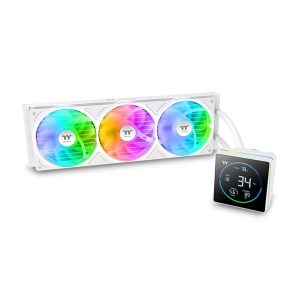 Thermaltake TH360-S V3 ARGB Sync Snow AIO Liquid Cooler - White-1