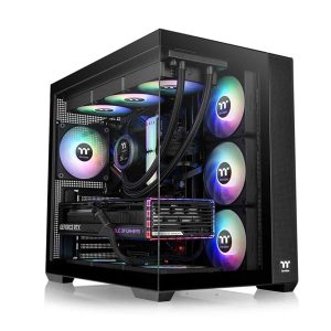 Thermaltake View 380 TG ARGB Mid Tower PC Cabinet - Black-1