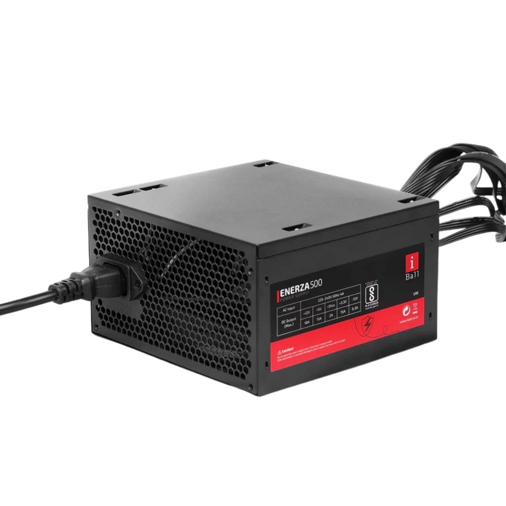 iBall ENERZA 500 500W Power Supply Black 2 | Krgkart.com iBall ENERZA 500 500W Power Supply - Black-2