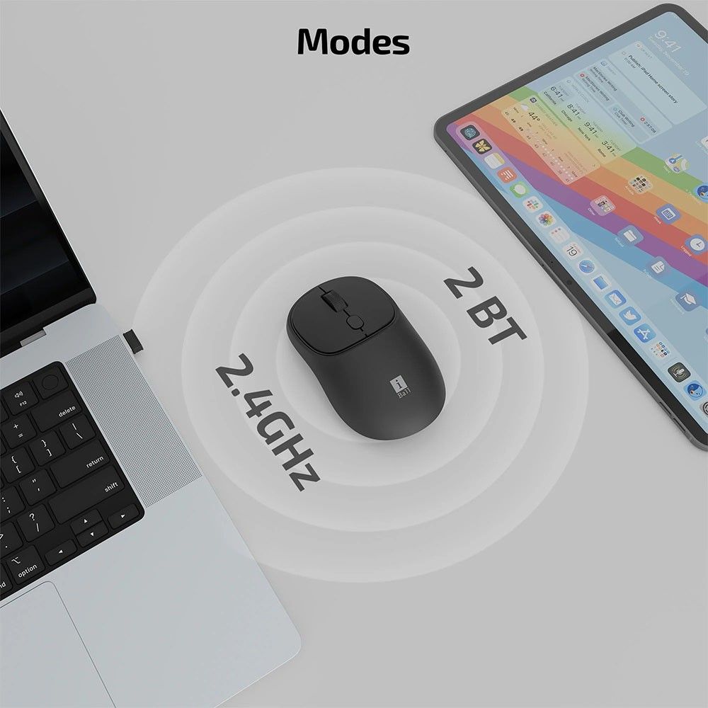 iBall GLIDR S100 Wireless Mouse Black 6 | Krgkart.com iBall GLIDR S100 Wireless Mouse - Black-6