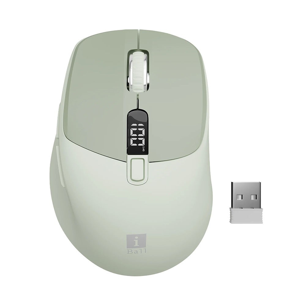 iBall GLIDR S300 Wireless Mouse Sage Green 1 | Krgkart.com iBall GLIDR S300 Wireless Mouse - Sage Green-1