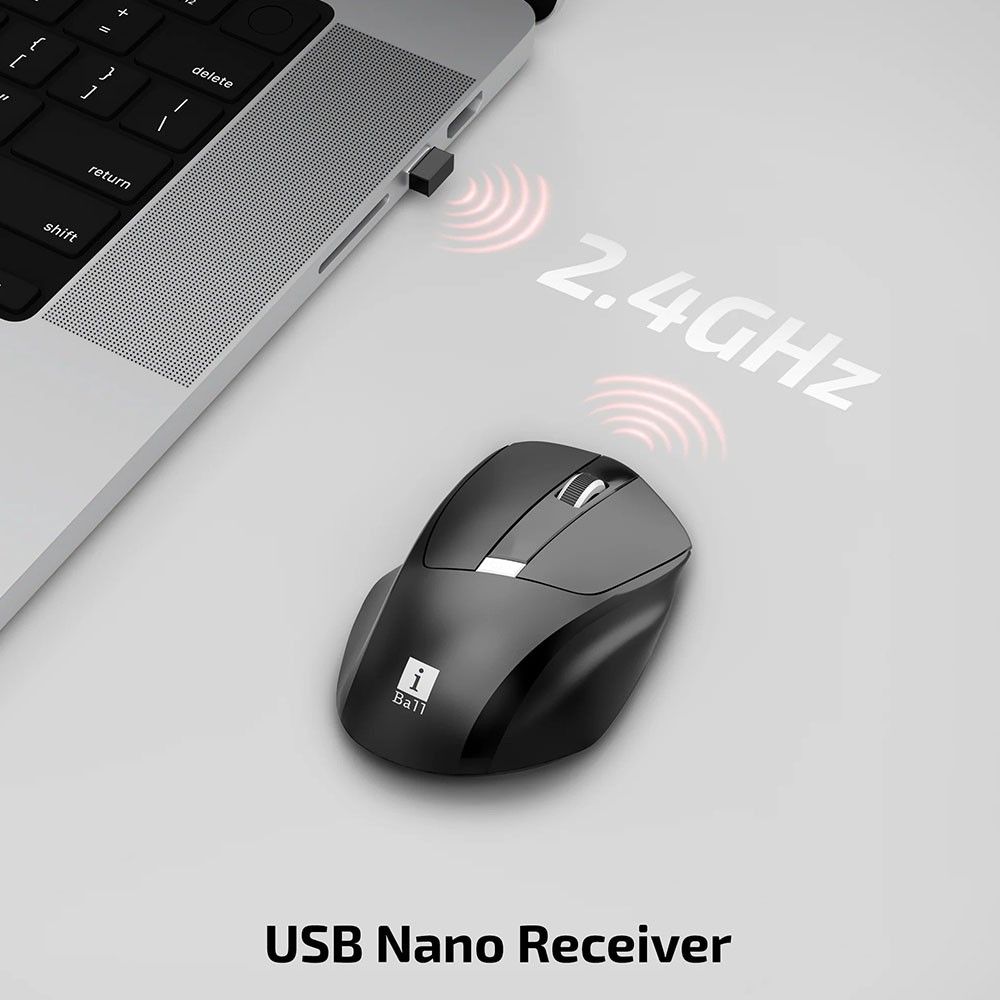 iBall Glidr S50 Wireless Mouse Black 4 | Krgkart.com iBall GLIDR S50 Wireless Mouse - Black - Image 4