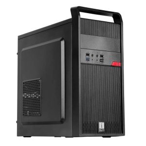 iBall MT 10 Mini Tower PC Cabinet with SMPS Black