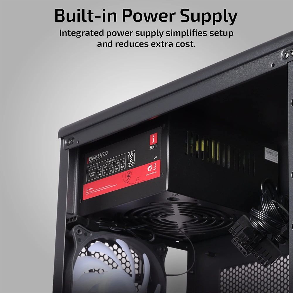 iBall MT 30 Mini Tower PC Cabinet with SMPS White 3 krgkart | Krgkart.com iBall MT 30 Mini Tower PC Cabinet with SMPS White