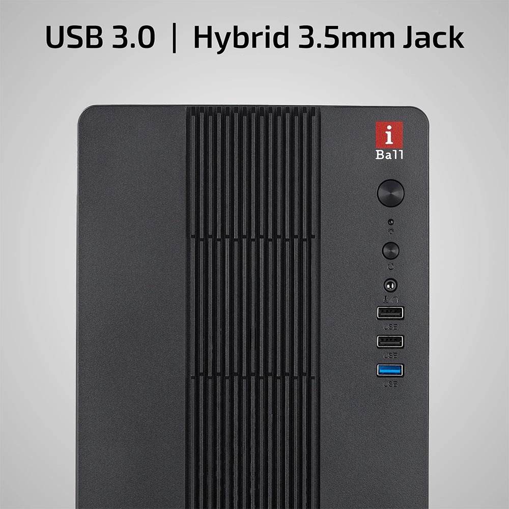 iBall MT 30 Mini Tower PC Cabinet with SMPS White 4 krgkart | Krgkart.com iBall MT 30 Mini Tower PC Cabinet with SMPS - White - Image 4