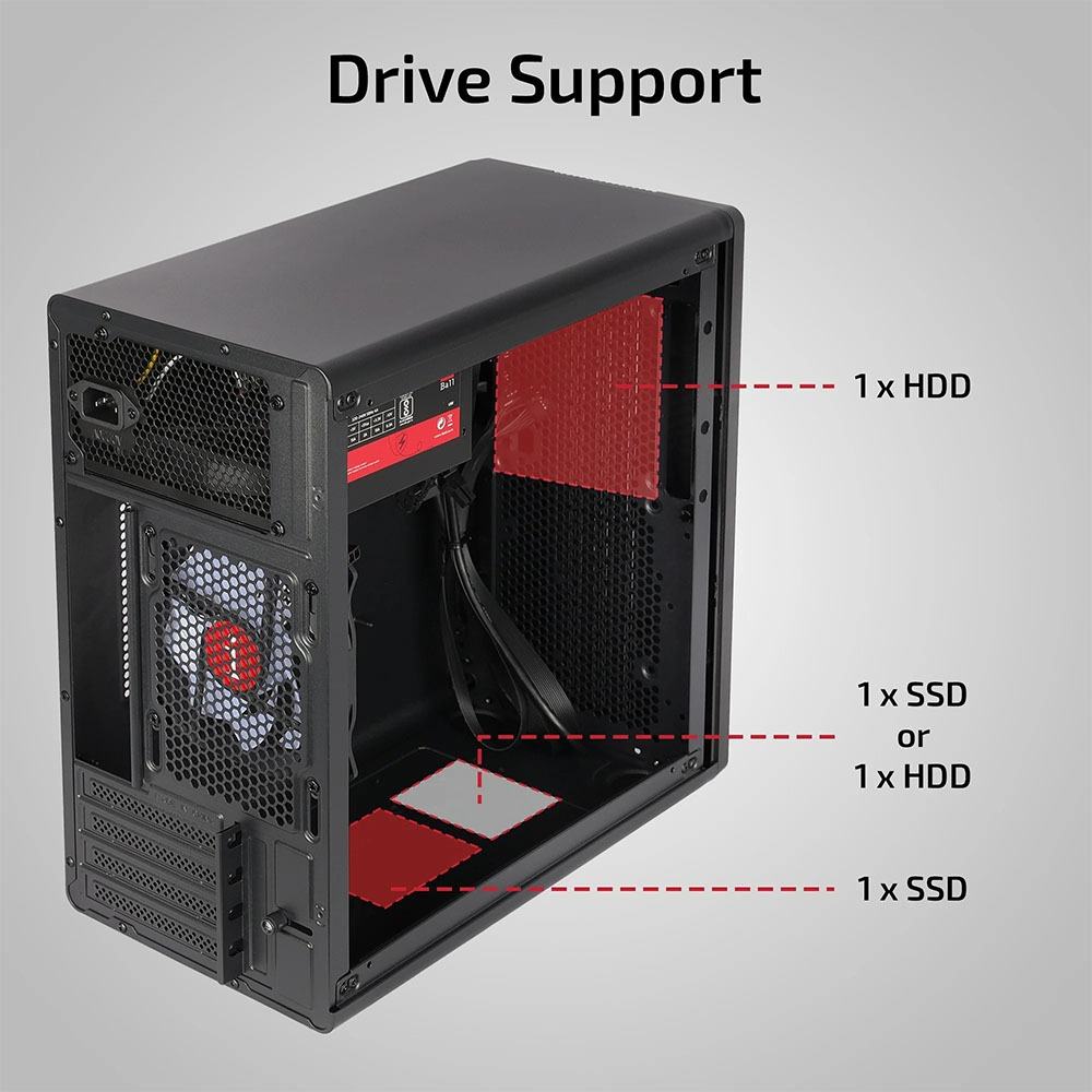 iBall MT 30 Mini Tower PC Cabinet with SMPS White 5 krgkart | Krgkart.com iBall MT 30 Mini Tower PC Cabinet with SMPS - White - Image 5