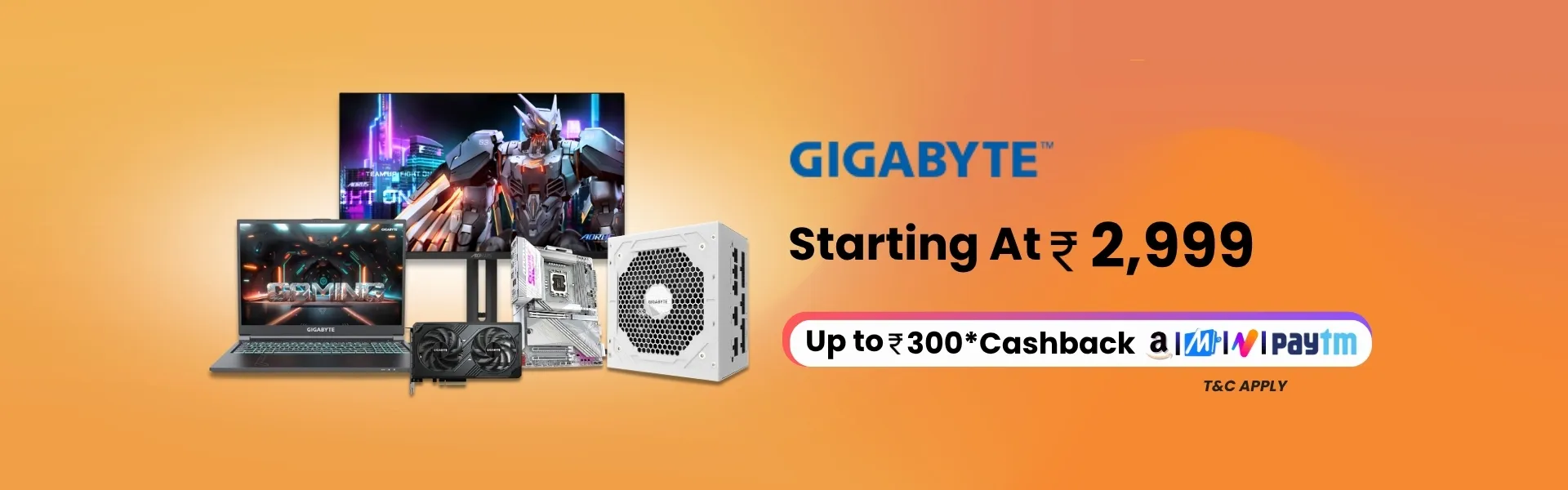 gigabyte starting at 2,999