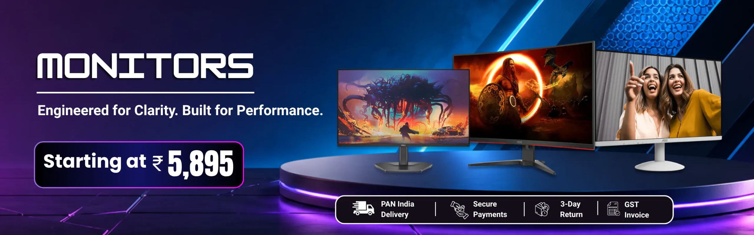 MONITORS starting at 5,895