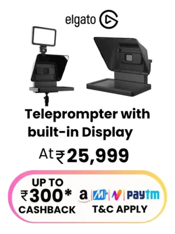 Elgato Teleprompter with built-in Display At 25,999 Mob