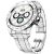 Fire Boltt Blizzard Stainless Steel Body with Brilliant Silver Color Bluetooth Calling Luxury Smart Watch