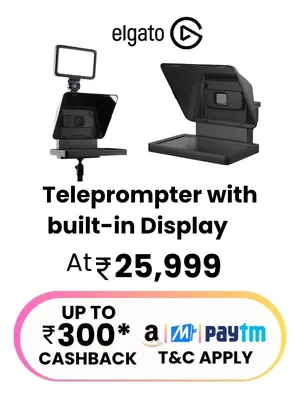 Teleprompter with built-in Display Elgato At 25,999 Mob